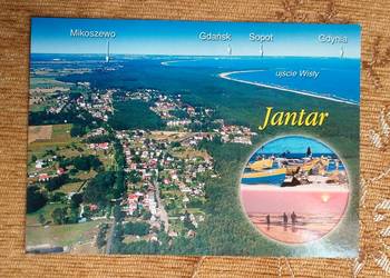 JANTAR - PANORAMA MIEJSCOWOŚCI WYPOCZYNKOWEJ Z LOTU PTAKA