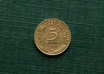 FRANCJA - 5 centymów (1987r)