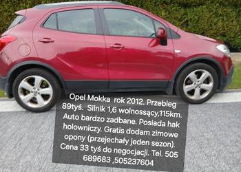 Sprzedam Opell Mokke. rok 2012, przebieg 89 tyś. Auto bardzo zadbane.