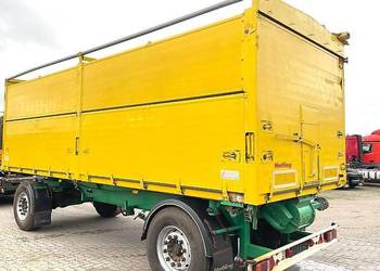 Przyczepa ciągnikowa wywrotka z wydmuchem dmuchawa do paszy