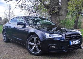 BLACK A5 SPORTBACK, 2.0 TDI, 190 KM, BIXENON, RADAR, 2 KOMPLETY KÓŁ