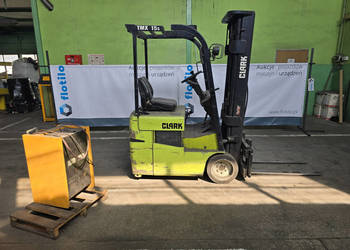 Wózek widłowy elektryczny CLARK TMX 15s + ładowarka, pozycjoner, triplex (…