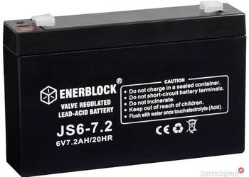 Akumulator 6V 7.2Ah ENERBLOCK AGM JS6-7.2