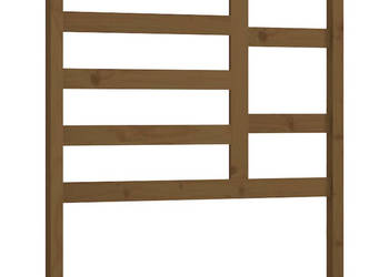Wezgłowie łóżka brązowe 96x4x104 cm lite drewno sosnowe WM-818123