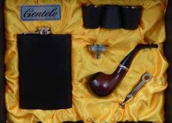 Zestaw Piersiówka Z Przyborami I Kieliszkami Gentelo 270ml