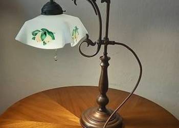 Mosiężna lampa z ruchomym ramieniem - dostawa gratis