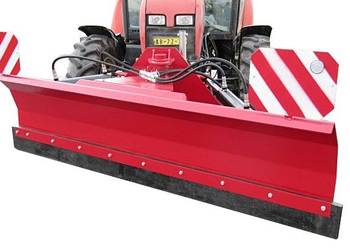 Ciągnikowy zgarniacz przedni, pług odśnieżny. Hydraulicznie regulowane kąty
