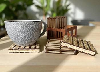 Drewniane Podstawki pod Kubek – Euro Paleta