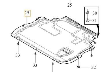 VOLVO V40 oslona plyta pod silnik oryginal OE 31391441