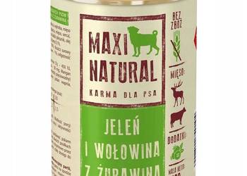 MAXI NATURAL Karma mokra dla psów bez zbóż Z JELENIEM 400g