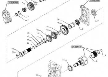 New Holland T6070 Wałek 784mm l 87701173