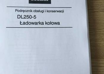 dtr instrukcja obsługi ładowarka doosan dl250-5 i inne