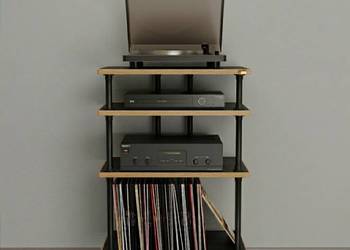 Stolik hi-fi szafka audio regał na płyty winylowe