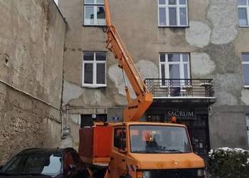 Mercedes 611D zwyżka podnośnik koszowy ruthman.