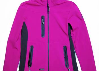 Iguana wodoodporna kurtka damska softshell, IIAF36, fuksja