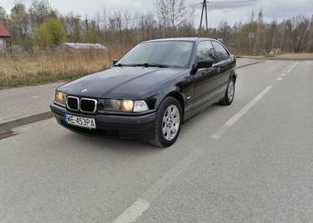 BMW E36 316i Compact 102KM-Klima-Zadbana zielona tapicerka-Alu