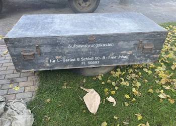 Niemiecka skrzynia na amunicję z czasów II wś antyk zabytek