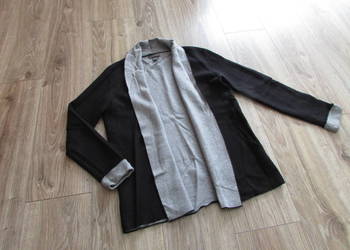 narzutka swetr czarno szary Primark rozm 40 L