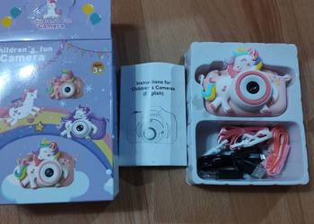 cyfrowy aparat fotograficzny dla dzieci z motywem jednorożca.