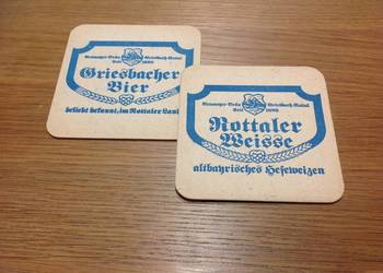 Stara Podkładka pod piwo Rottaler Weisse - 2 szt ,Dwustronna