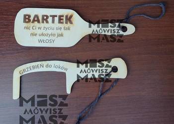 Zestaw łysego, do glacy, do włosów szczotka i grzebień #MiszMówiszMasz