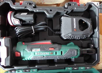 Nieużywana grzechotka 12V/54Nm PARKSIDE PAR 12 B1 z 2 aku 2Ah/4Ah i ład.ład