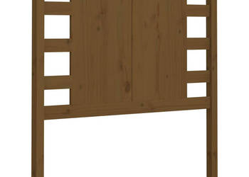 Wezgłowie łóżka miodowy brąz 96x4x100 cm lite drewno sosnowe WM-818753