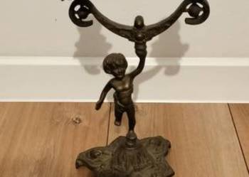 Mosiężny Świecznik Cherubinek