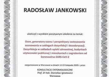 Ozonowanie, usuwanie zapachów ozonem, dezodoryzacja