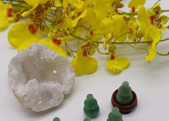 Unikat kolekcjonerski figurka Tykwy zielony awenturyn 31mm #6