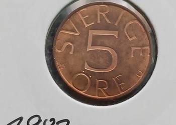 5 Ore  Szwecja 1982 r.- UNC