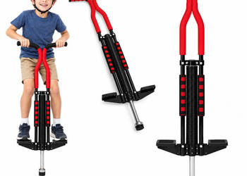Pogo drążek do skakania dla dzieci, stalowy, czarny, 98 cm