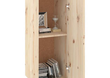 Szafki ścienne 2 szt. 30x30x80 cm lite drewno sosnowe WM-813496