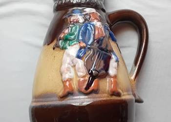 Ceramiczny szkliwiony dzbanek, Sp-nia Usługa - Olsztyn. 1987 r.