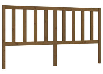 Wezgłowie łóżka miodowy brąz 186x4x100cm lite drewno sosnowe WM-817758