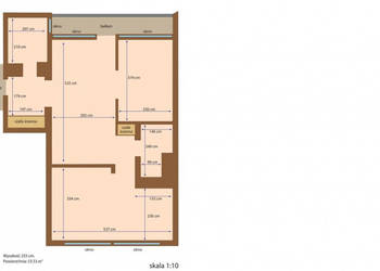Mieszkanie 53,53 m2 w centrum Warszawy. Mieszkanie 53,53 m2 w centrum Warszawy.