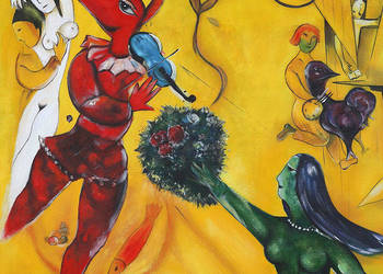 Pomysł na prezent dla koleżanki Obraz Taniec - Marc Chagall