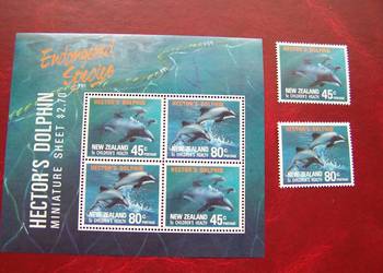 Nowa Zelandia 1991 MNH Mi. 1195/96 Fauna Ssaki morskie  a