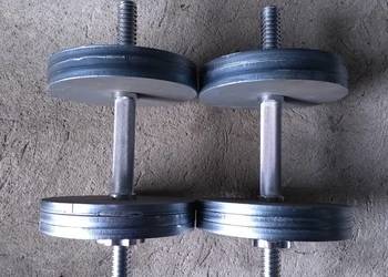 Hantle 2 x 20 kg sztangielki regulowane zaciski obciążenie