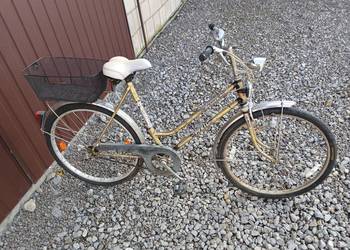 Rower Damka 26 cali PFIEL DELUX koszyk światła przerzutki sprawny