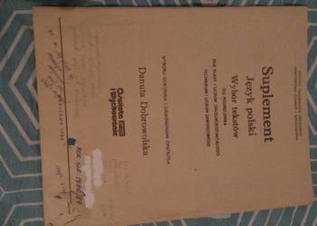 Suplement język polski rok 1985 hobby kolekcja aktualne