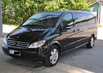 WYNAJEM Busa Wypożyczenie Mercedes Viano 8 osobowy Full Automat Skóry DVD