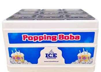 Witryna chłodnicza do kulek Bubble Tea  - pojemniki GN 1/9 lub 1/6