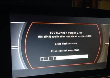 Audi Naprawa Bootloader MMI 2G 3 Polskie Menu A4 A5 A6 A8 Q7