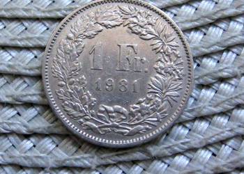 Szwajcaria 1 Frank 1981r