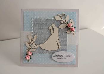 Personalizowana Kartka ręcznie robiona na Ślub handmade III