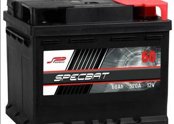 Akumulator 12V 60Ah/480A SPECBAT  NISKI / WYSOKI PRAWY PLUS