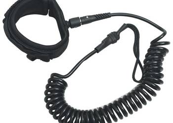 vidaXL Spiralna smycz do deski SUP, czarna, 10 cali(SKU:92205)