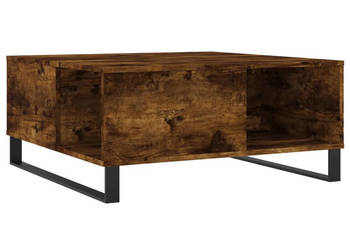 Stolik kawowy przydymiony dąb 80x80x365 cm WM-830793