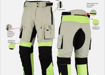 Profesjonalne spodnie motocyklowe australijskiej marki Bikers Gear Nowe